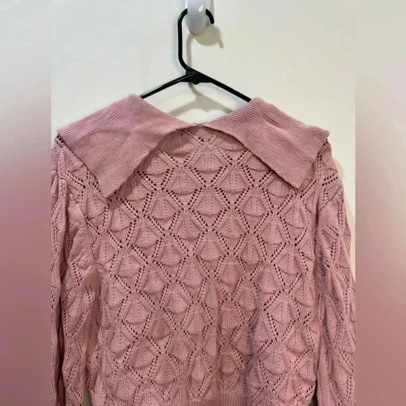 Marc New York Pink Cardigan Sweater Pearl Buttons XS & M - Picture 9 of 13